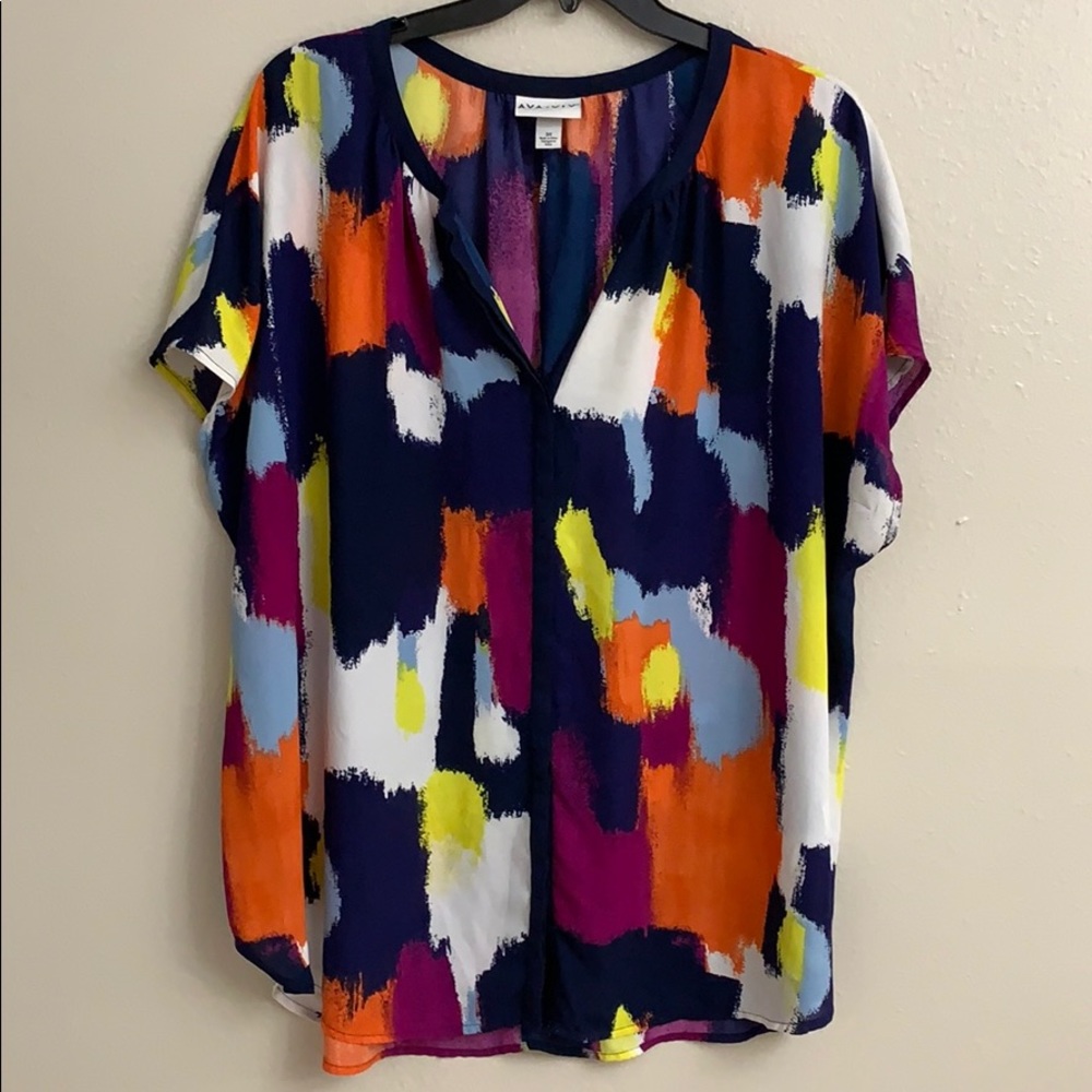 Women’s plus size short sleeve blouse